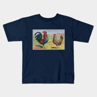 Leghorn Chickens Trade Card Kids T-Shirt